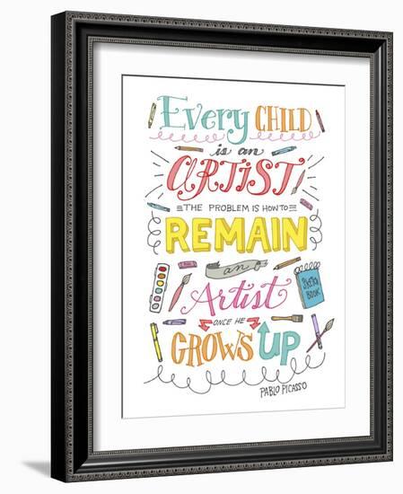 Every Child Is an Artist-Elizabeth Caldwell-Framed Giclee Print