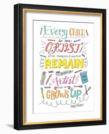 Every Child Is an Artist-Elizabeth Caldwell-Framed Giclee Print