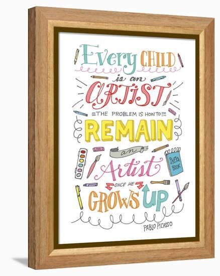 Every Child Is an Artist-Elizabeth Caldwell-Framed Premier Image Canvas