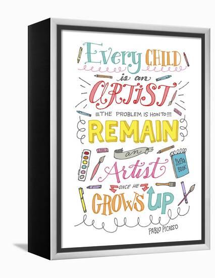 Every Child Is an Artist-Elizabeth Caldwell-Framed Premier Image Canvas