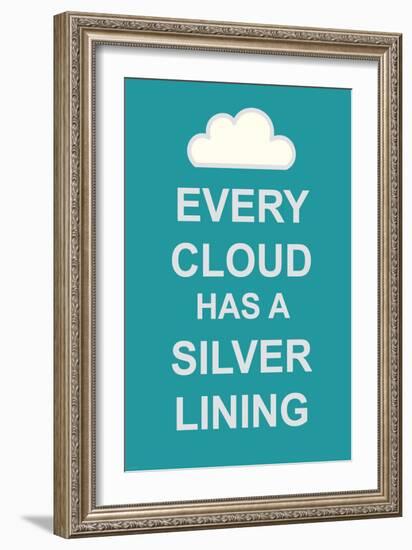 Every Cloud Has A Silver Lining-The Vintage Collection-Framed Art Print