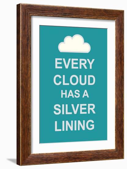 Every Cloud Has A Silver Lining-The Vintage Collection-Framed Art Print