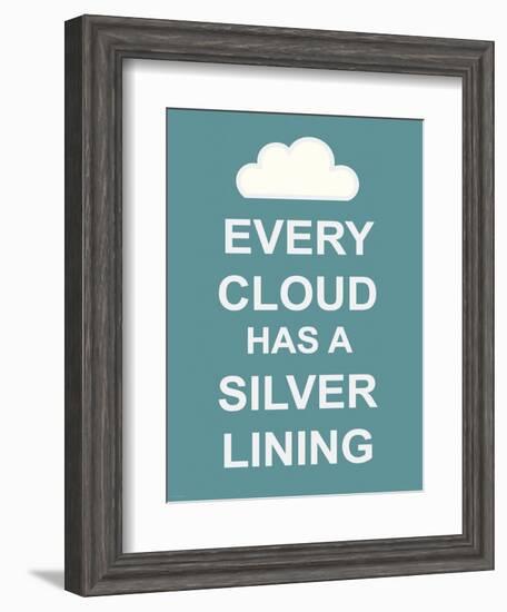 Every Cloud Has A Silver Lining-The Vintage Collection-Framed Art Print