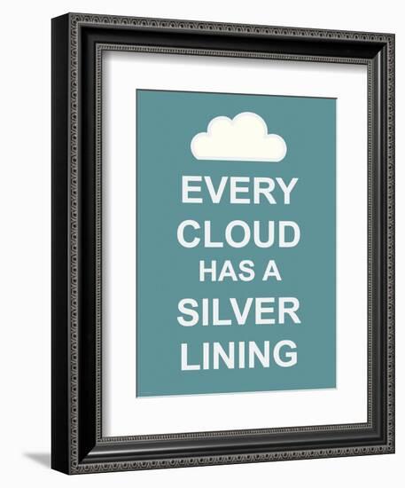 Every Cloud Has A Silver Lining-The Vintage Collection-Framed Art Print