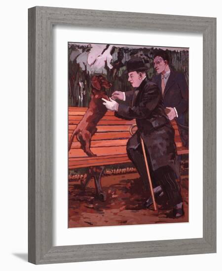 Every Dog Has His Day, 1981-Peter Wilson-Framed Premium Giclee Print