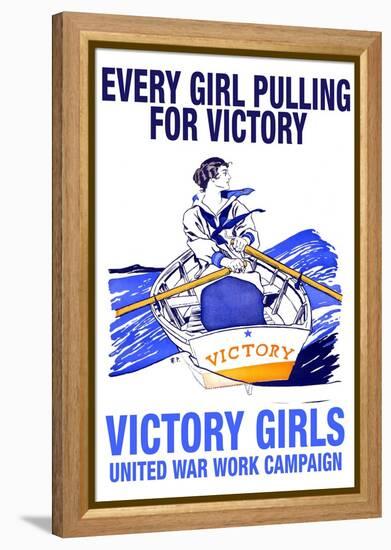 Every Girl Pulling for Victory-Edward Penfield-Framed Stretched Canvas