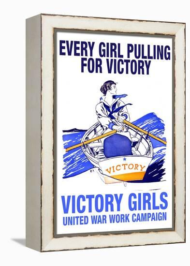 Every Girl Pulling for Victory-Edward Penfield-Framed Stretched Canvas