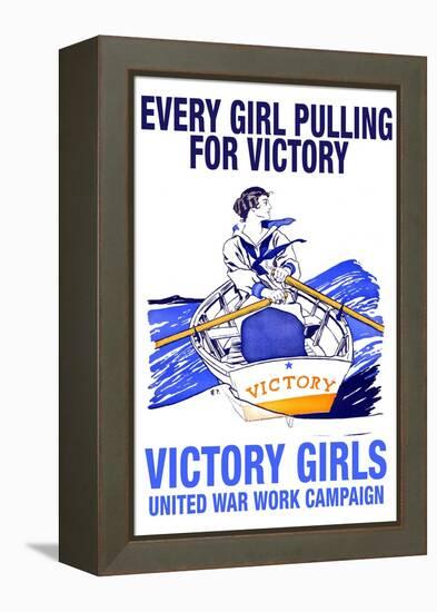 Every Girl Pulling for Victory-Edward Penfield-Framed Stretched Canvas