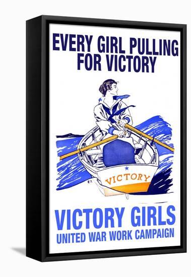 Every Girl Pulling for Victory-Edward Penfield-Framed Stretched Canvas