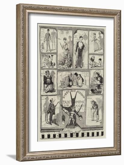 Every One His Own Pantomime-George Cruikshank-Framed Giclee Print