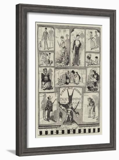 Every One His Own Pantomime-George Cruikshank-Framed Giclee Print