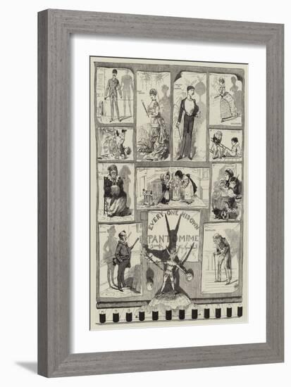 Every One His Own Pantomime-George Cruikshank-Framed Giclee Print