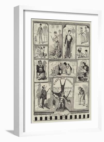 Every One His Own Pantomime-George Cruikshank-Framed Giclee Print