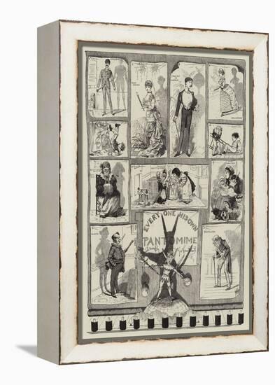 Every One His Own Pantomime-George Cruikshank-Framed Premier Image Canvas