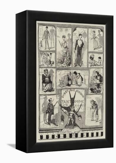 Every One His Own Pantomime-George Cruikshank-Framed Premier Image Canvas