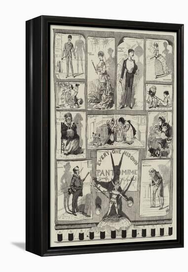 Every One His Own Pantomime-George Cruikshank-Framed Premier Image Canvas