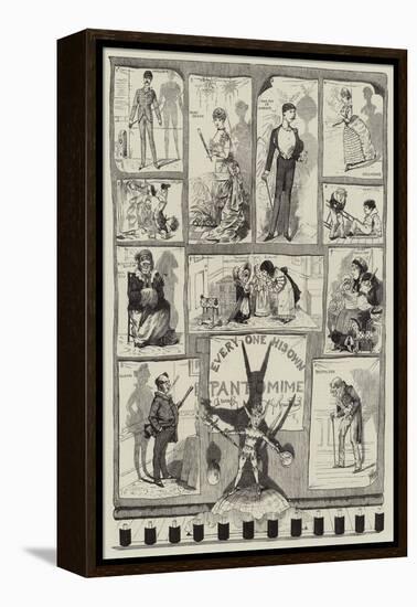 Every One His Own Pantomime-George Cruikshank-Framed Premier Image Canvas
