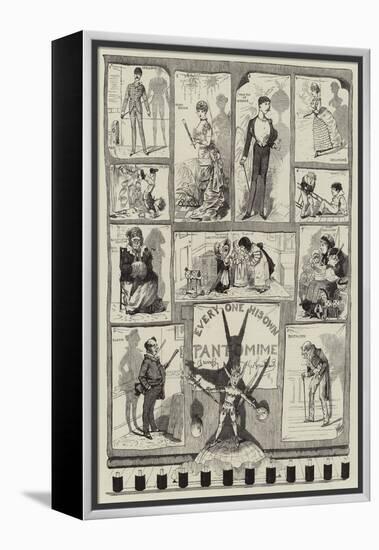 Every One His Own Pantomime-George Cruikshank-Framed Premier Image Canvas