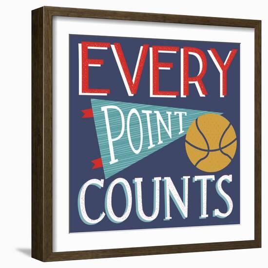 Every Point Counts-Heather Rosas-Framed Art Print