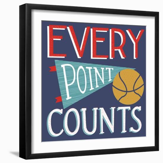 Every Point Counts-Heather Rosas-Framed Art Print