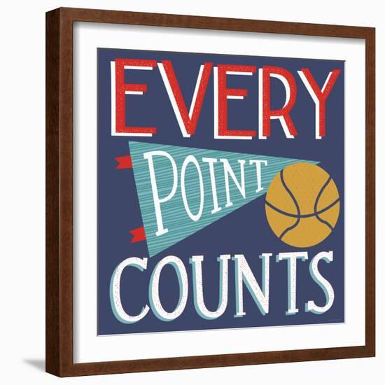 Every Point Counts-Heather Rosas-Framed Art Print