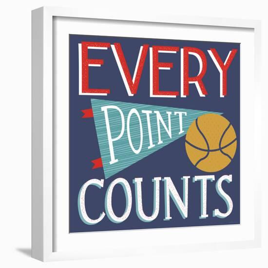 Every Point Counts-Heather Rosas-Framed Art Print