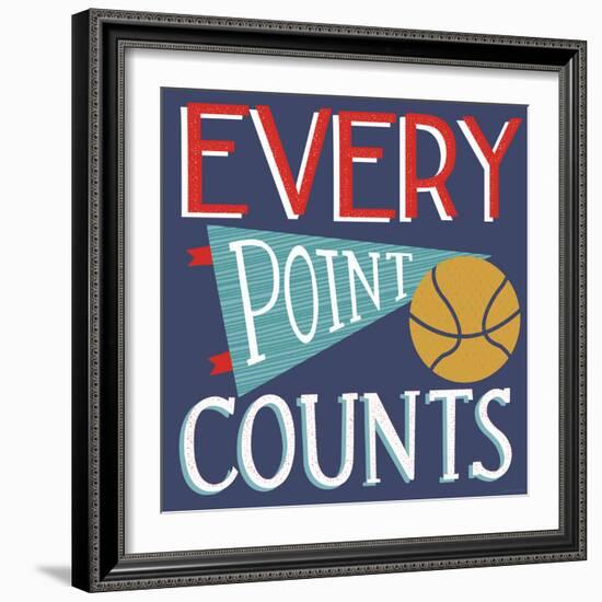 Every Point Counts-Heather Rosas-Framed Art Print