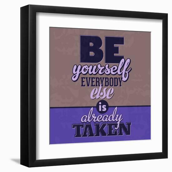 Everybody Else Is Already Taken 1-Lorand Okos-Framed Art Print