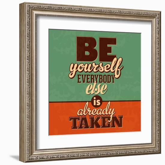 Everybody Else Is Already Taken-Lorand Okos-Framed Art Print