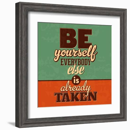 Everybody Else Is Already Taken-Lorand Okos-Framed Art Print