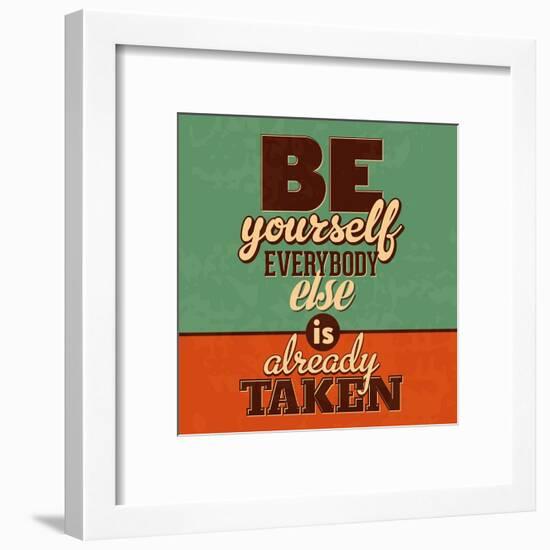 Everybody Else Is Already Taken-Lorand Okos-Framed Art Print