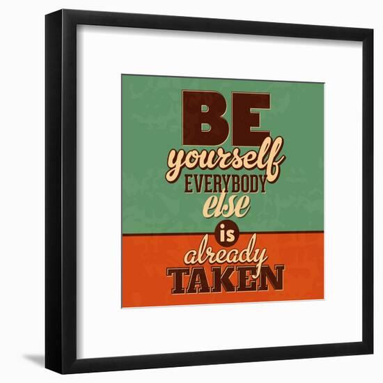 Everybody Else Is Already Taken-Lorand Okos-Framed Art Print