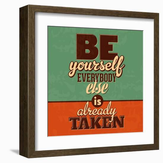 Everybody Else Is Already Taken-Lorand Okos-Framed Art Print