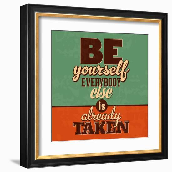 Everybody Else Is Already Taken-Lorand Okos-Framed Art Print