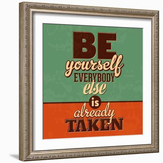 Everybody Else Is Already Taken-Lorand Okos-Framed Art Print