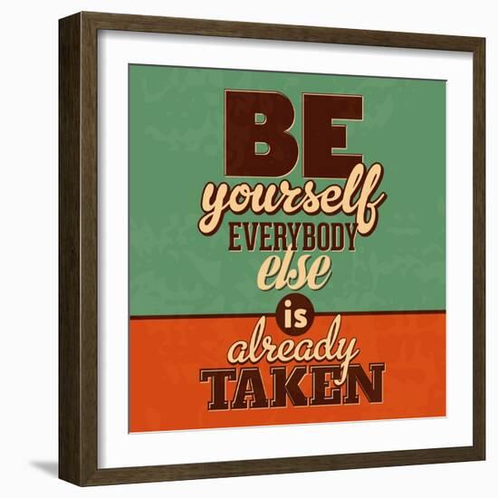 Everybody Else Is Already Taken-Lorand Okos-Framed Art Print