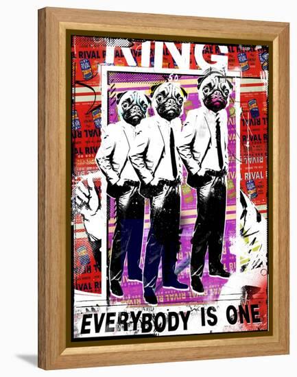 Everybody is One, 2017 (Collage on Canvas)-Teis Albers-Framed Premier Image Canvas