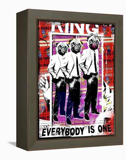 Everybody is One, 2017 (Collage on Canvas)-Teis Albers-Framed Premier Image Canvas