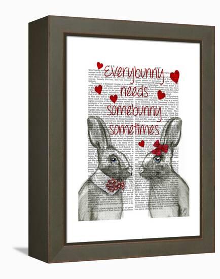 Everybunny-Fab Funky-Framed Stretched Canvas