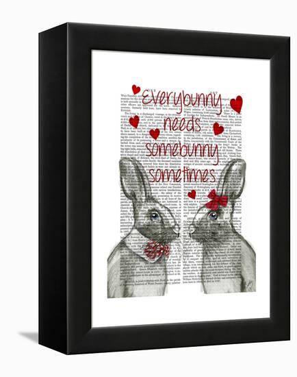 Everybunny-Fab Funky-Framed Stretched Canvas