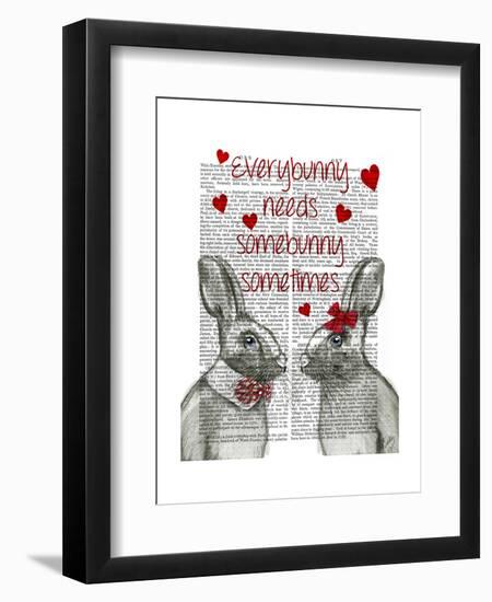 Everybunny-Fab Funky-Framed Art Print