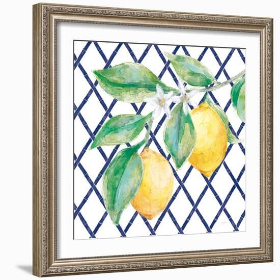 Everyday Chinoiserie Lemons II-Mary Urban-Framed Art Print