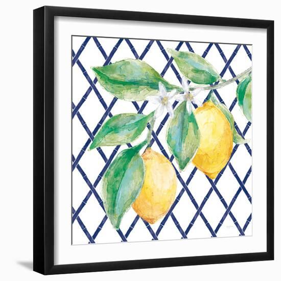 Everyday Chinoiserie Lemons II-Mary Urban-Framed Art Print