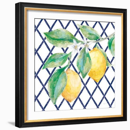 Everyday Chinoiserie Lemons II-Mary Urban-Framed Art Print