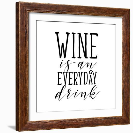 Everyday Drink-Sd Graphics Studio-Framed Art Print