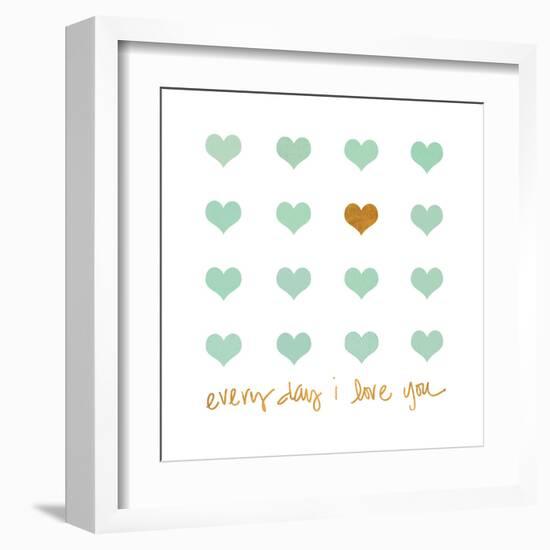 Everyday I Love You-Shelley Lake-Framed Art Print