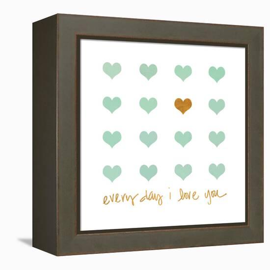 Everyday I Love You-Shelley Lake-Framed Stretched Canvas