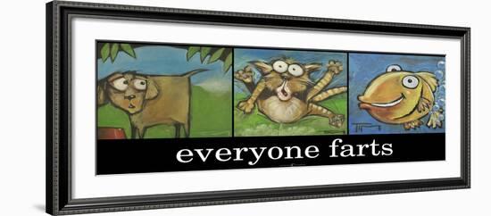 Everyone Farts Poster-Tim Nyberg-Framed Giclee Print