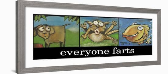 Everyone Farts Poster-Tim Nyberg-Framed Giclee Print