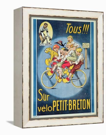 Everyone on the Petit-Breton Bike', Advertisement for a Bicycle-Michel Liebeaux-Framed Premier Image Canvas